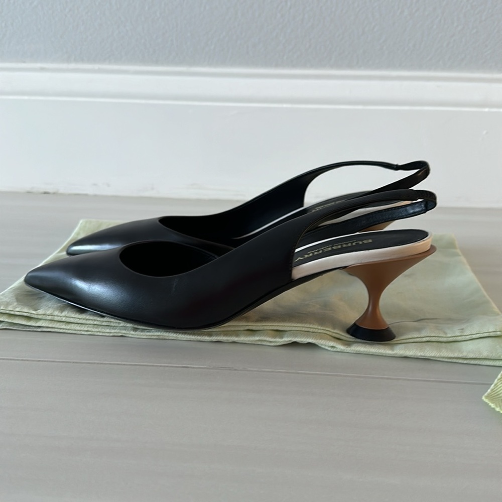 Burberry Women’s sling back kitten heel